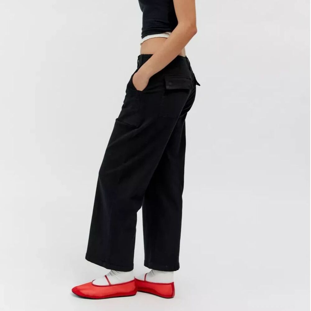 Pistola, Sophia Wide Leg Ankle Utlity Pant, 24 Black Carpenter Anthropologie